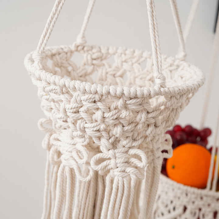 Macramé Hanging Plant Basket Bowlift