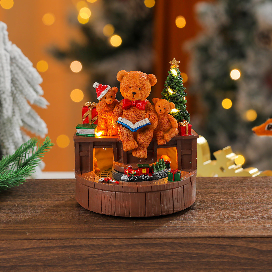 LED Illuminated Snowman Figurine Bowlift