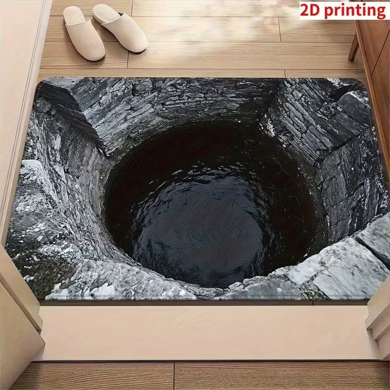 Artistic 3D Cave Scene Area Mat Bowlift