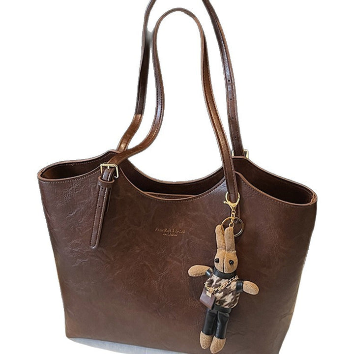Premium Faux Leather Tote Bag Bowlift