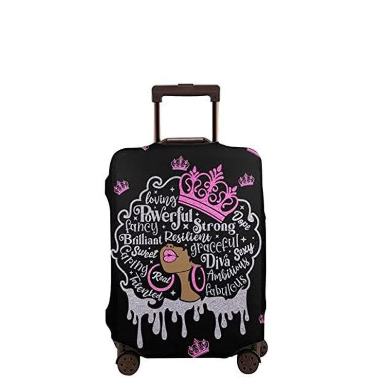 Women's hard-shell suitcase with unique skull and rose design Bowlift