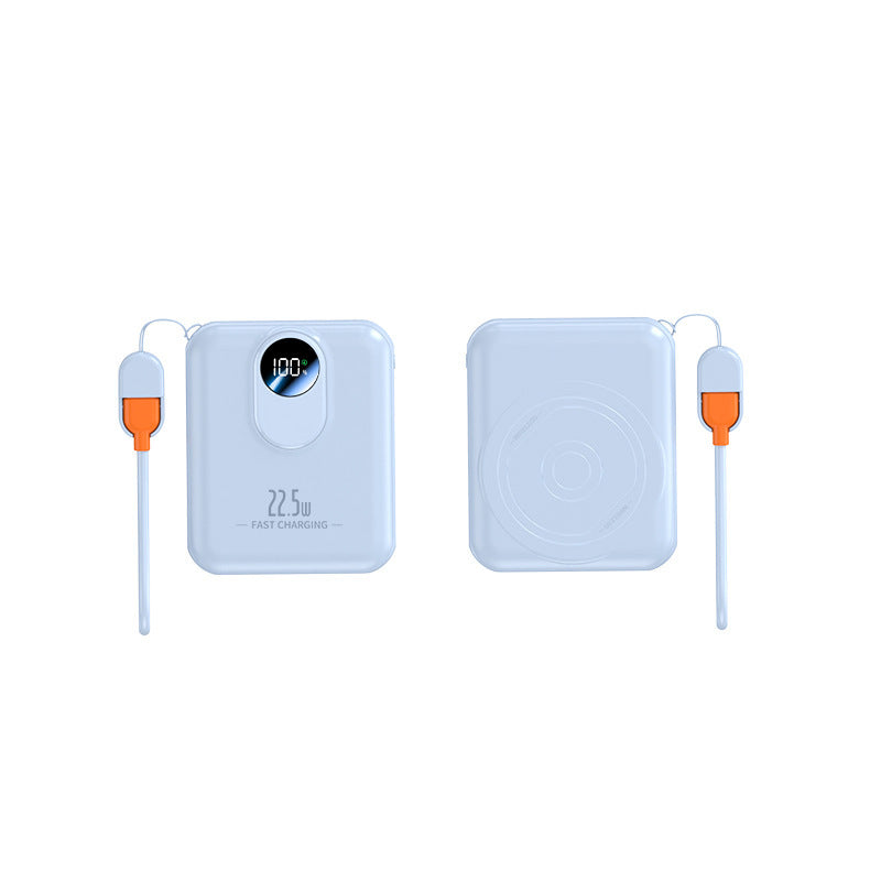 Portable power bank with intelligent fast charging interface and digital display Bowlift