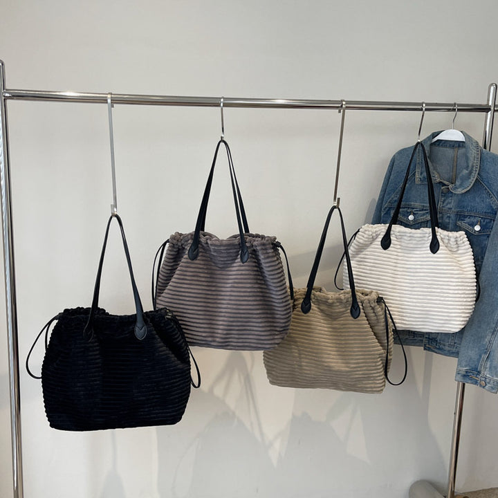 Textured Soft Fabric Tote Bowlift