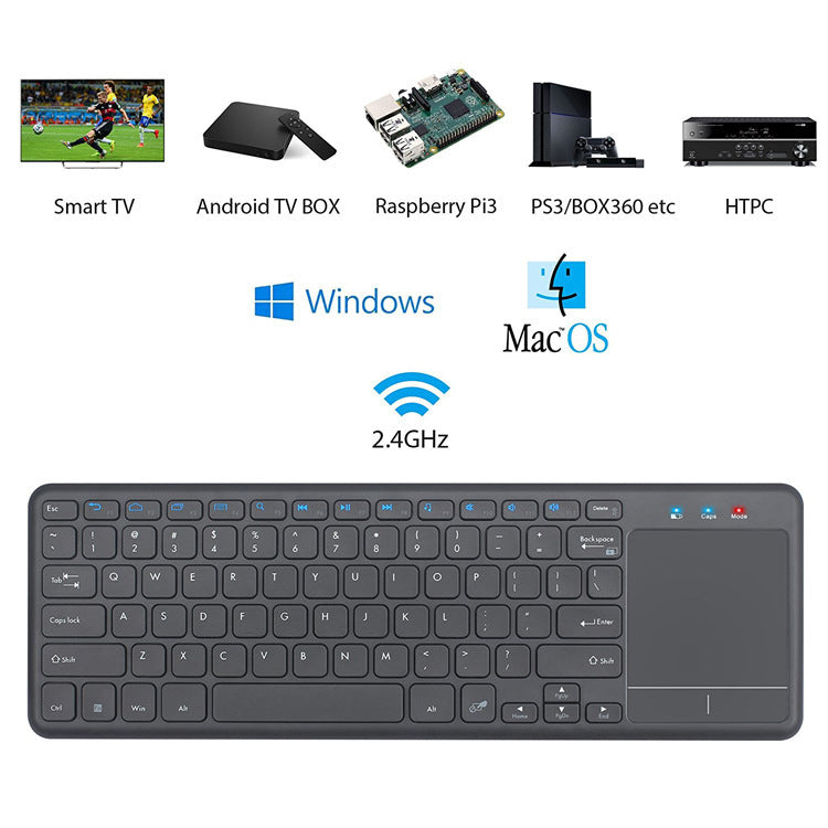Wireless Touchpad Keyboard Bowlift