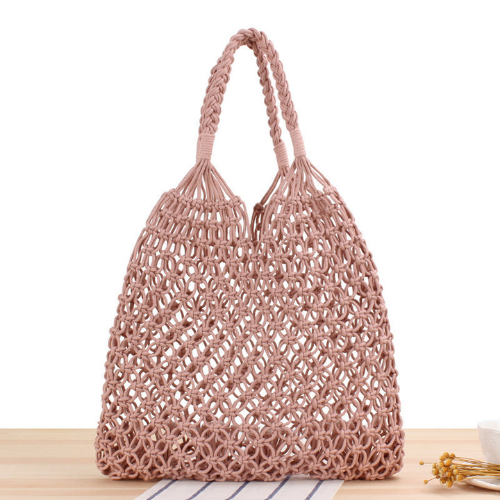 Handbag Made of Durable Hand-Knotted Net Material Bowlift