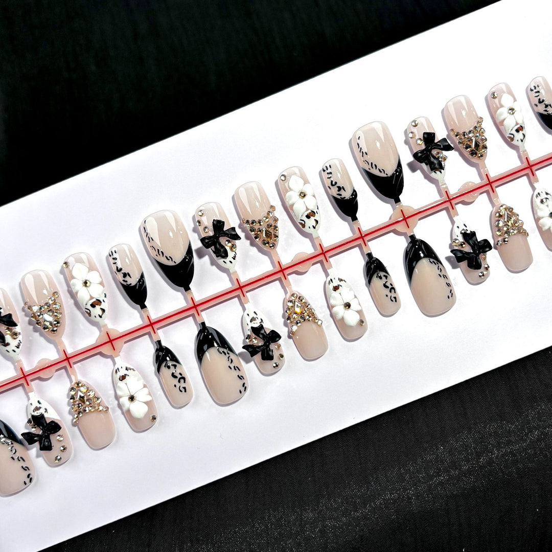 Elegant Decorative Press-On Nail Collection