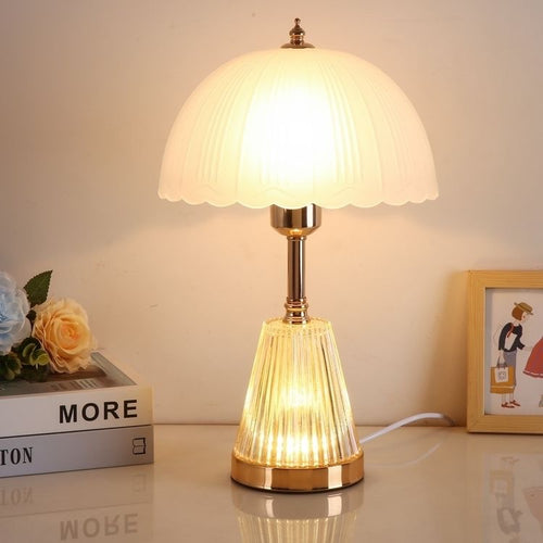 Elegant Glass Shade Table Lamp