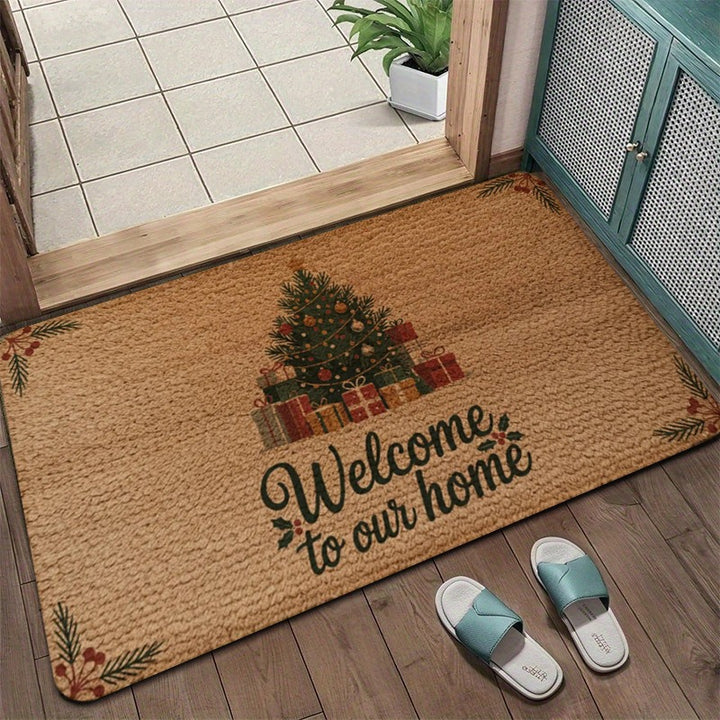 Festive Holiday Door Mat Bowlift