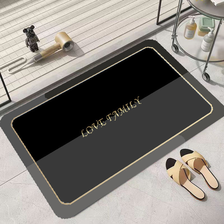 Elegant Family-Themed Soft Area Rug Bowlift