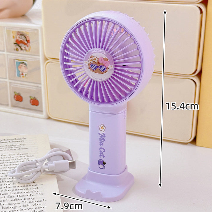 Portable USB Rechargeable Handheld Fan Bowlift