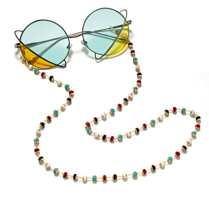 Artistic Colorful Beaded Eyewear Chain Bowlift