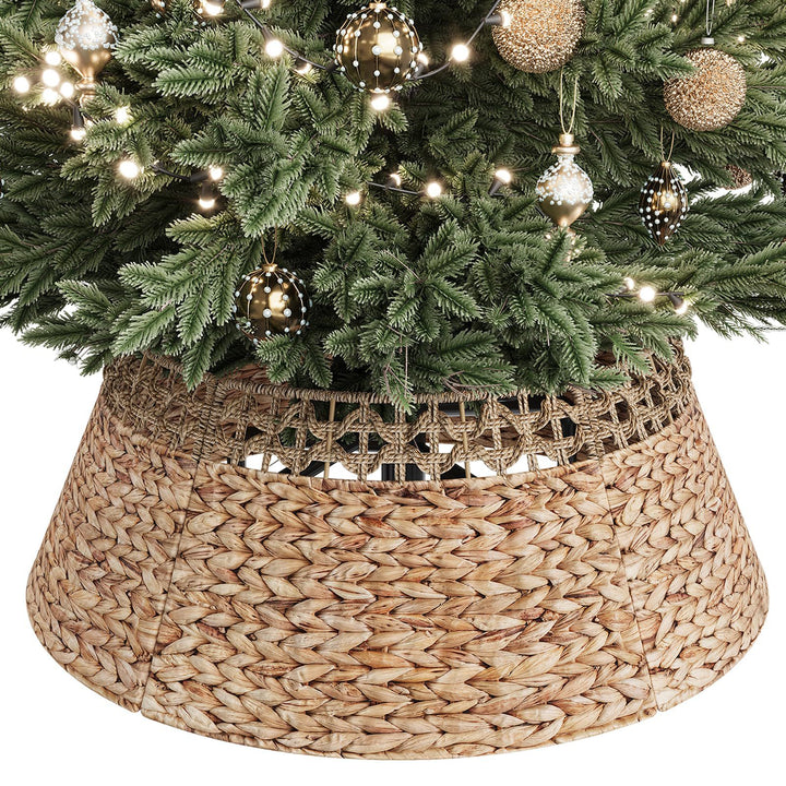 Handwoven Decorative Christmas Tree Skirt Bowlift