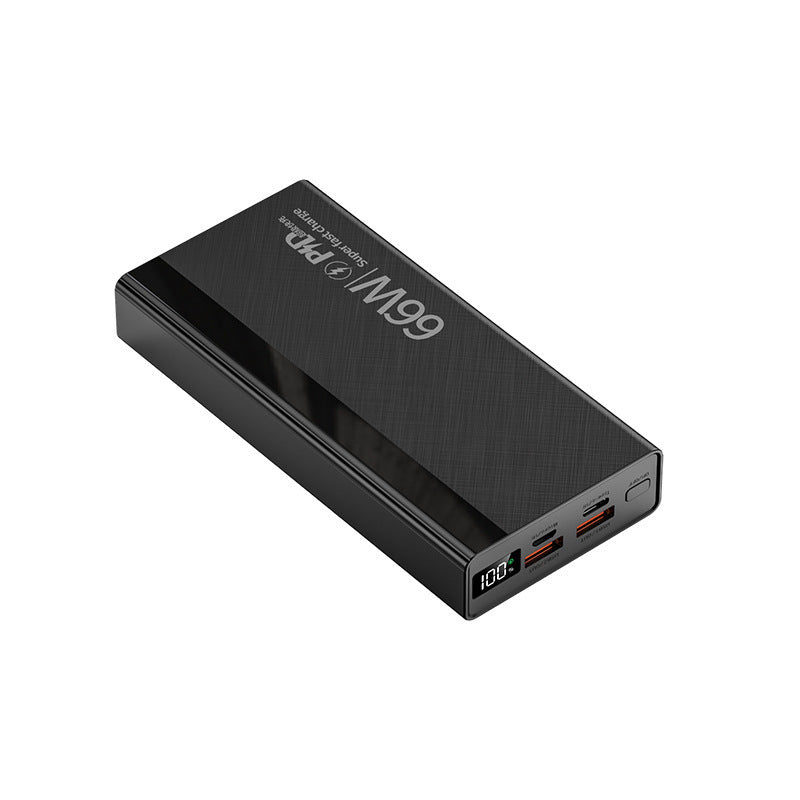 Portable Multi-Slot Power Bank with Digital Charging Status Indicator Bowlift
