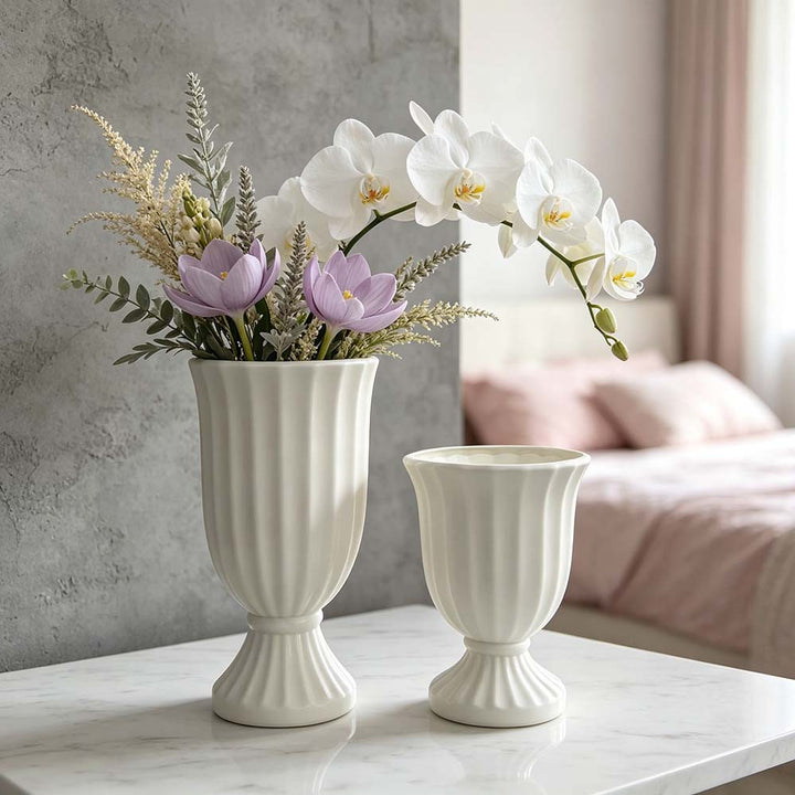 Elegant Fluted Decorative Planter Bowlift