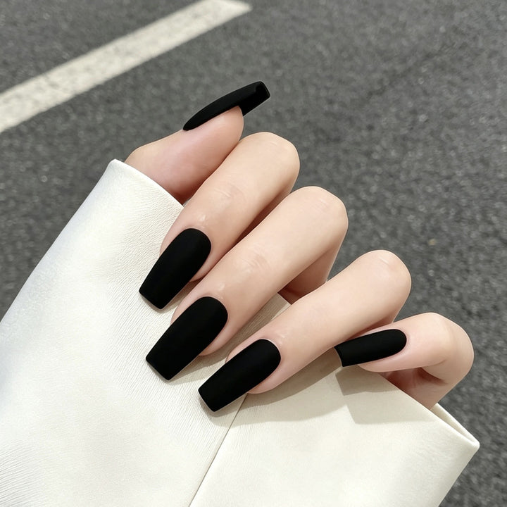 Sleek Matte Press-On Nails Bowlift