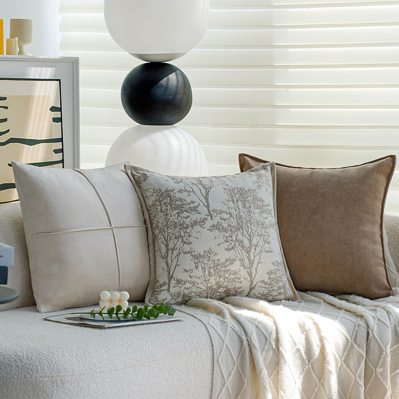 Decorative cushion with fine herringbone structure Bowlift