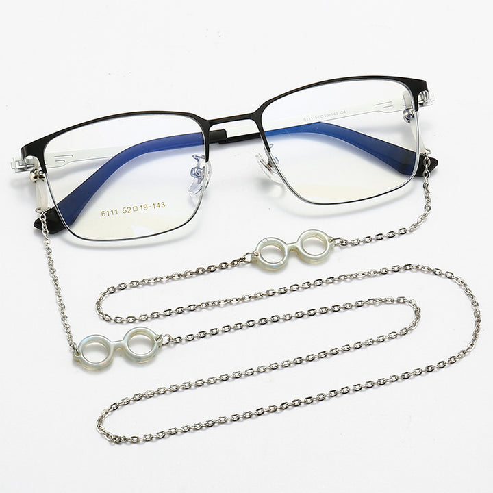 Stylish Eyewear with Decorative Chain Bowlift