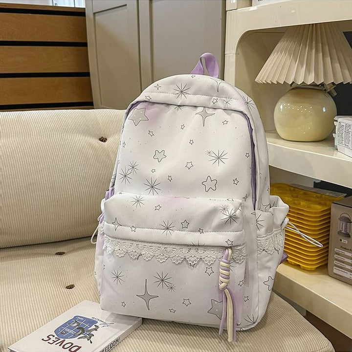 Backpack with Dreamy Star Design and Practical Features Bowlift