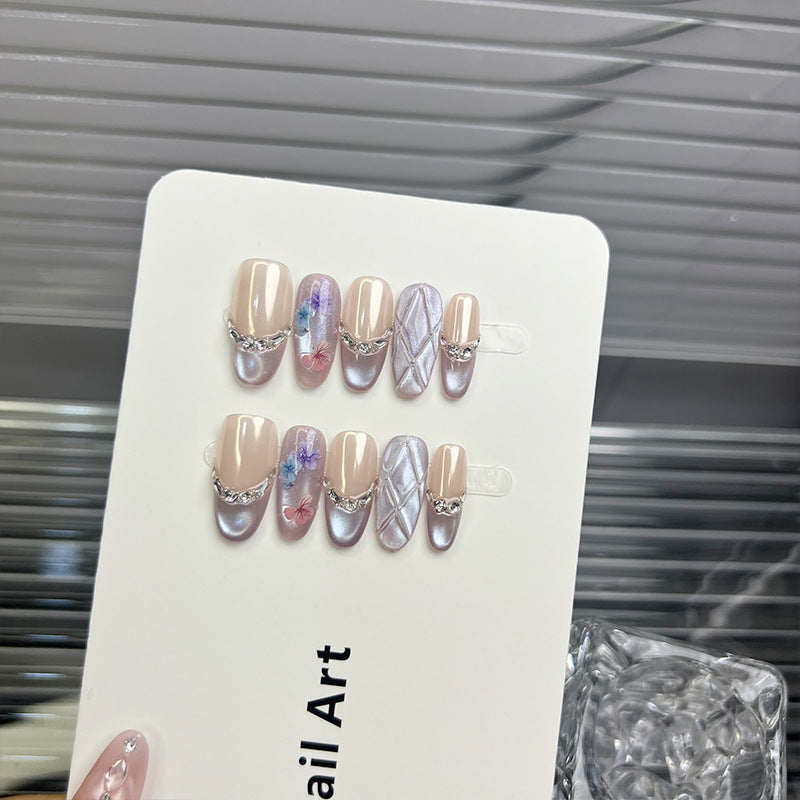 Elegant Adhesive Press-On Nail Set