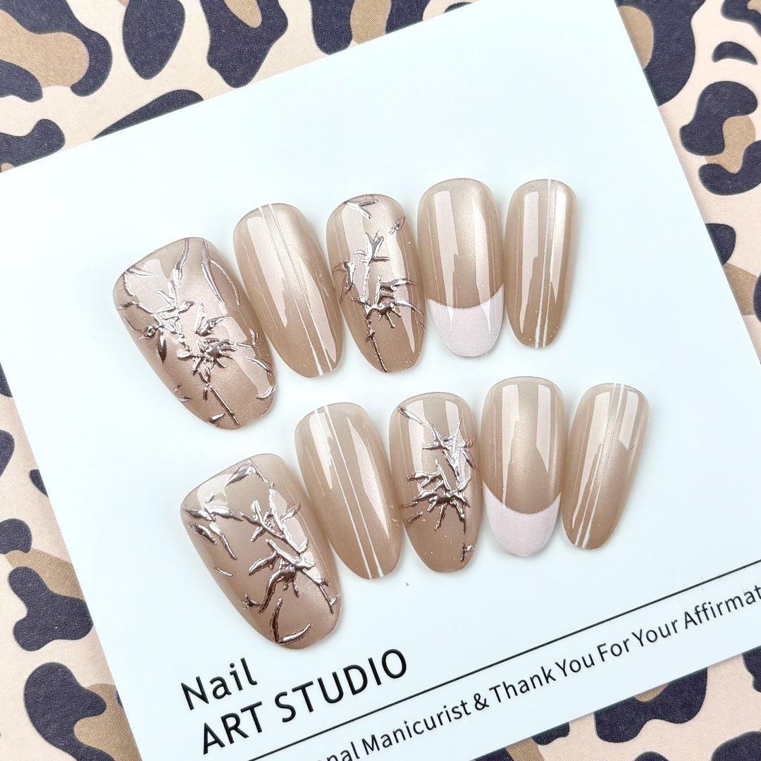 Premium Artistic Press-On Nail Set