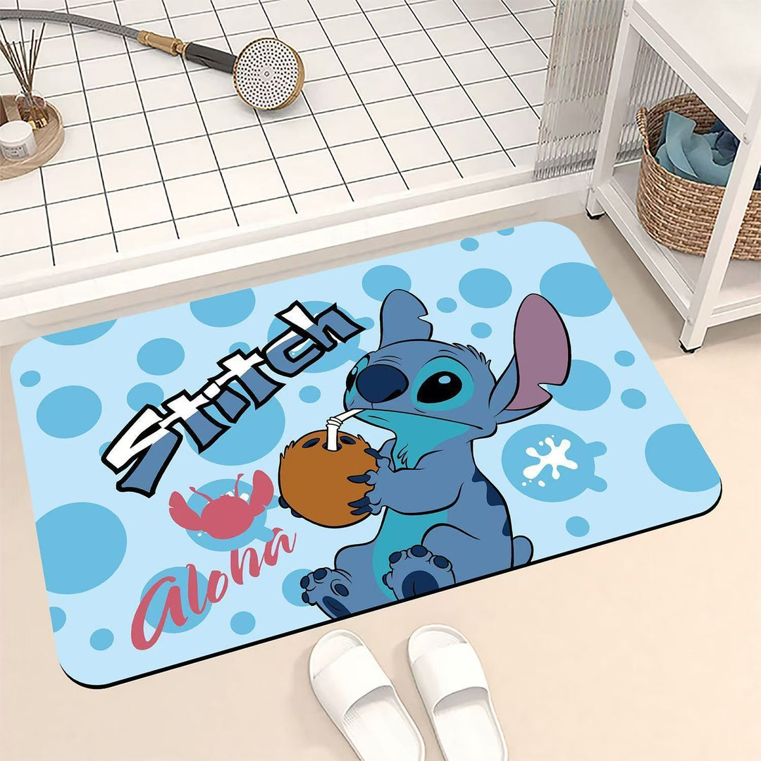Cartoon-Themed Bath Mat Bowlift