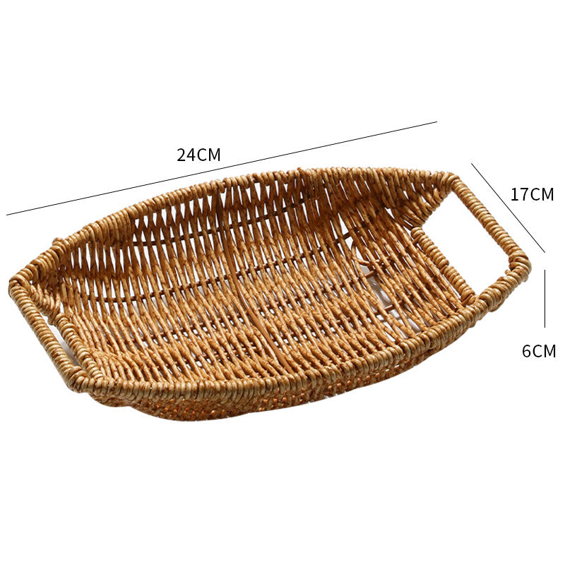 Handwoven Decorative Serving Basket Bowlift
