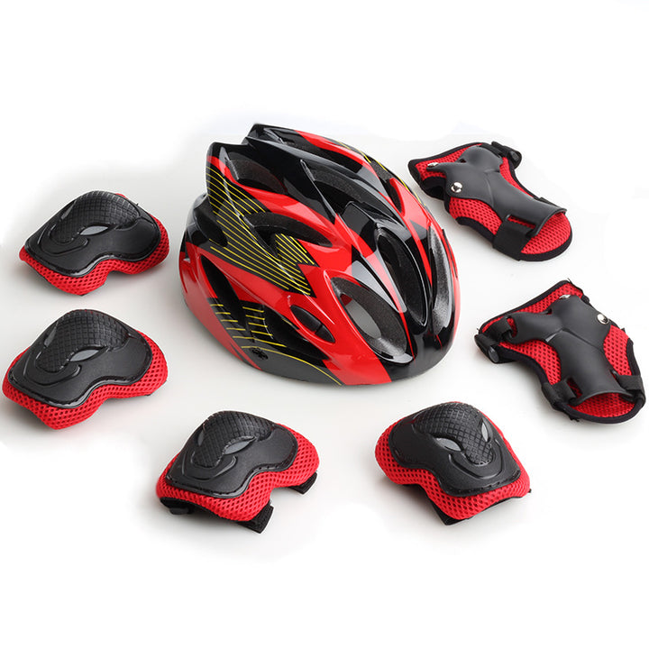 Multi-Protection Cycling Helmet and Pad Set Bowlift
