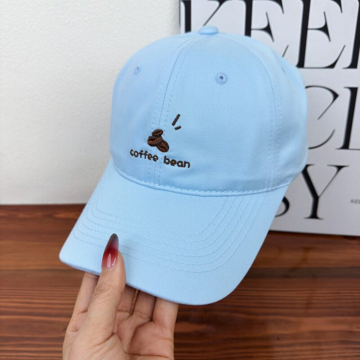 Women's Embroidered Coffee Bean Baseball Cap Bowlift
