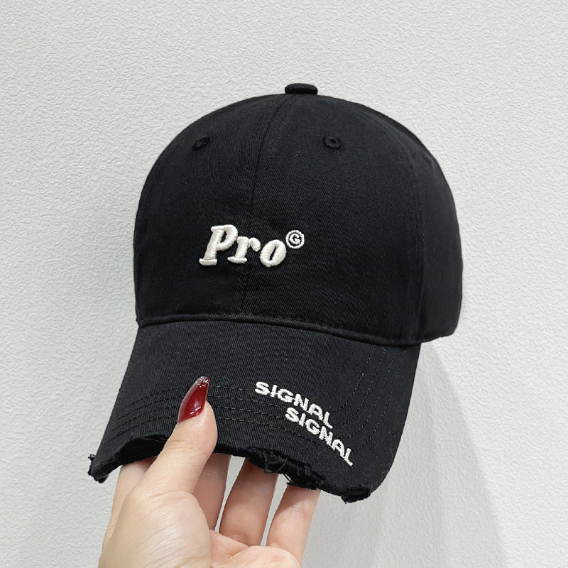 Women's Casual Distressed Baseball Cap Bowlift