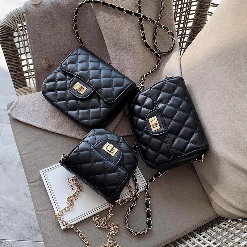 Quilted Crossbody Messenger Bag Bowlift