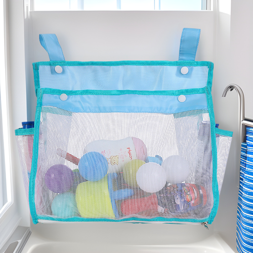 Mesh storage bag with multiple compartments Bowlift