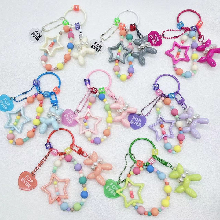 Colorful Themed Charm Keychain Bowlift