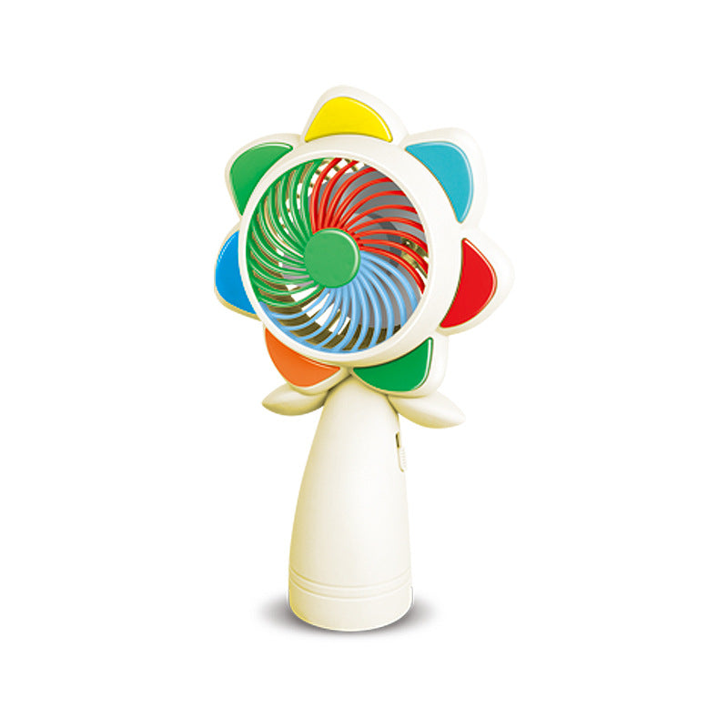 Unisex Portable Mini Hand Fan in Flower Design Bowlift