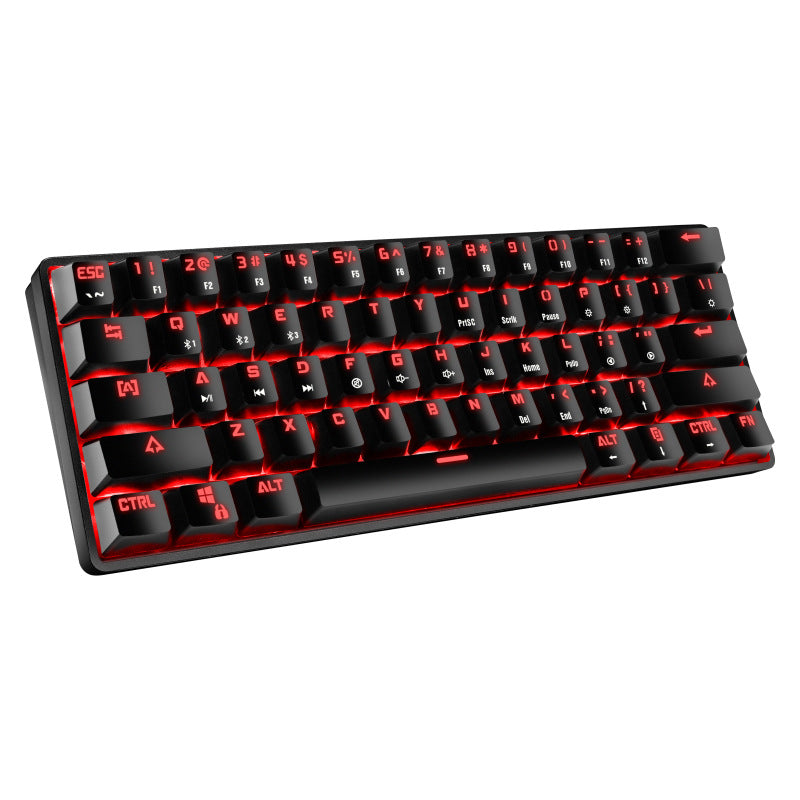 Compact Mechanical Gaming Keyboard with Backlit Keys Bowlift