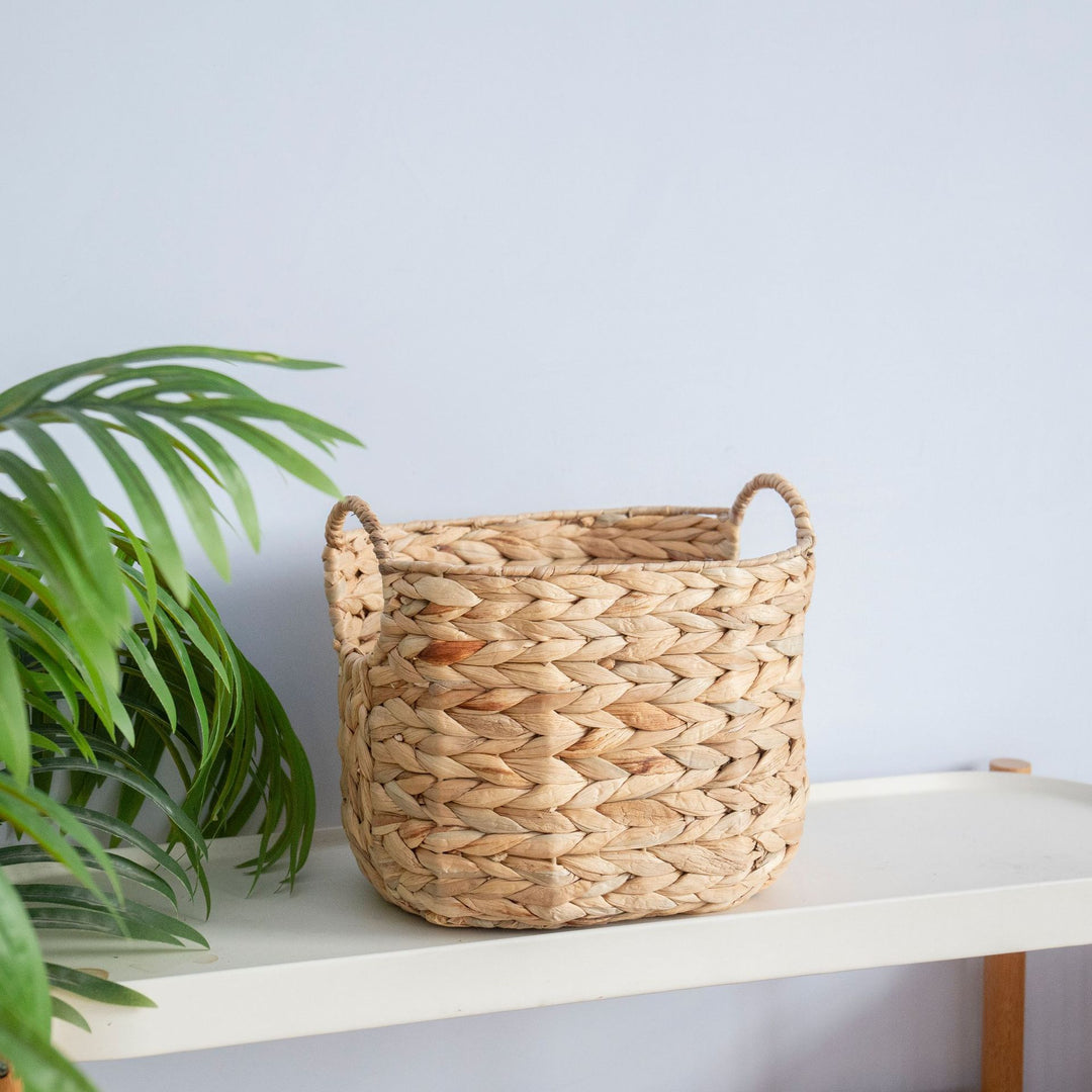 Decorative Woven Storage Basket Bowlift
