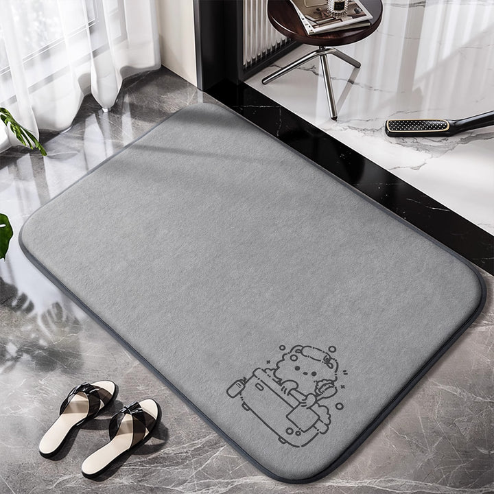 Cute Cartoon Bear Bath Mat Bowlift