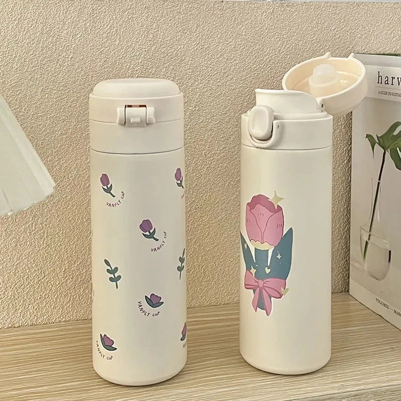 Women Insulated Drinking Bottle with Versatile Design Bowlift