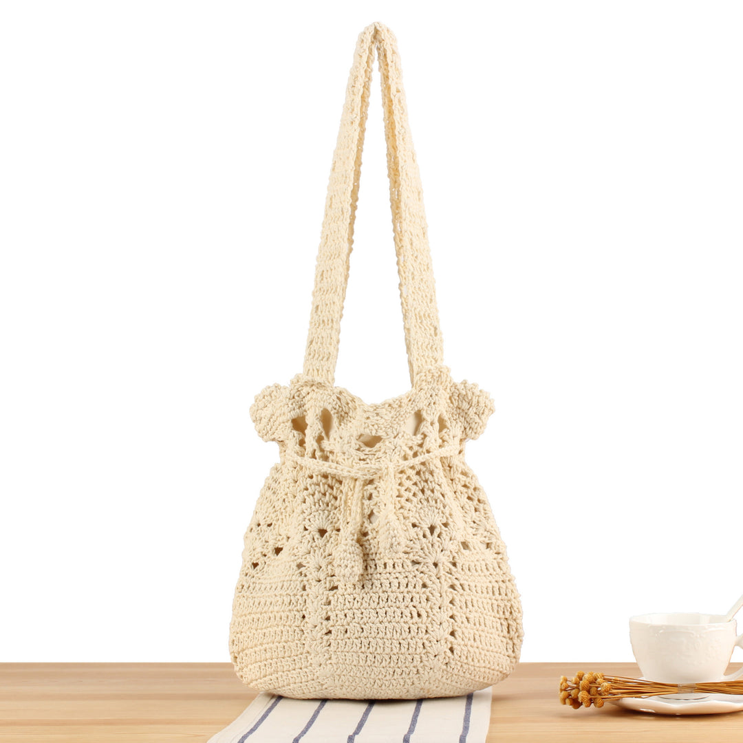Large crochet bag with adjustable carrying strap Bowlift