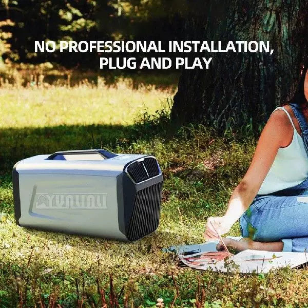 Unisex one size compact rechargeable personal air conditioner with quiet fan and integrated carrying handle Bowlift
