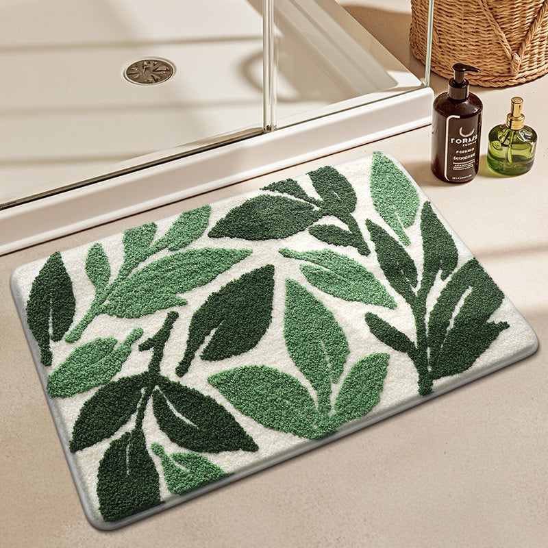 Turtle-Themed Plush Bath Mat Bowlift