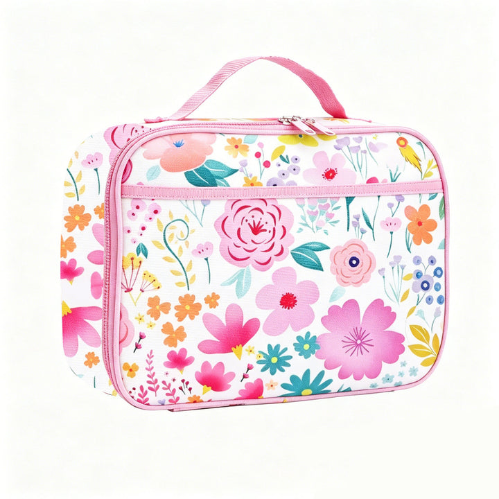 Insulated children's dinosaur lunch case with thermal lining and carry handle Bowlift