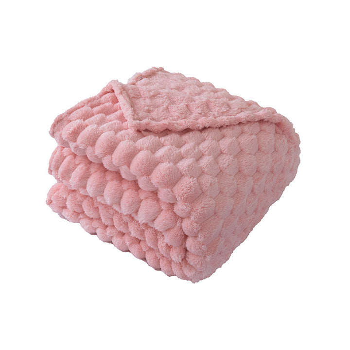 Women Fluffy Structured Blanket Bowlift