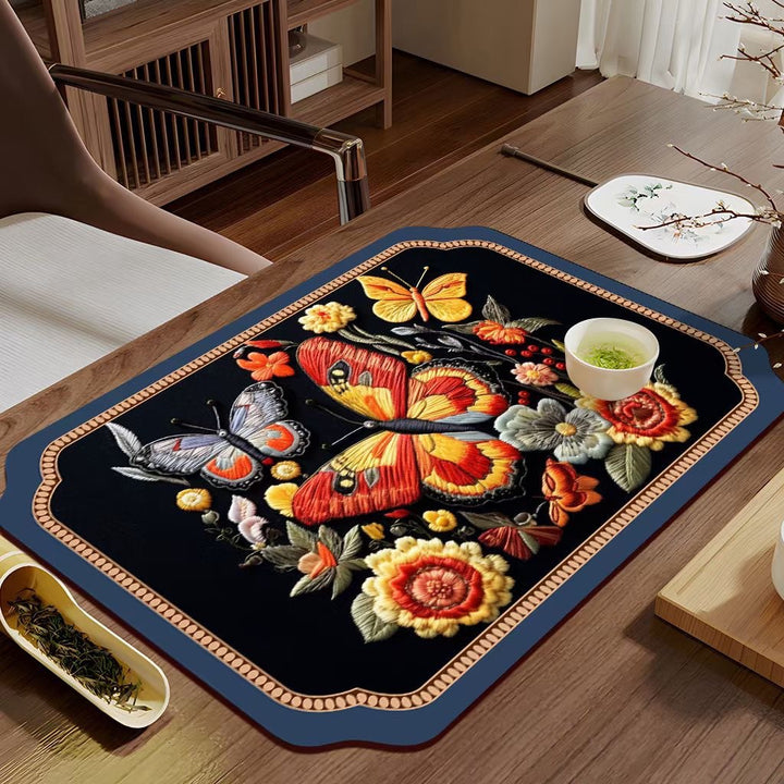 Decorative Floral Table Mat Bowlift