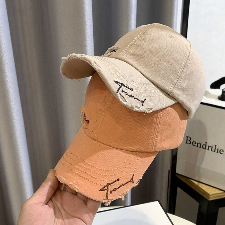 Unisex Distressed Graphic Baseball Hat Bowlift