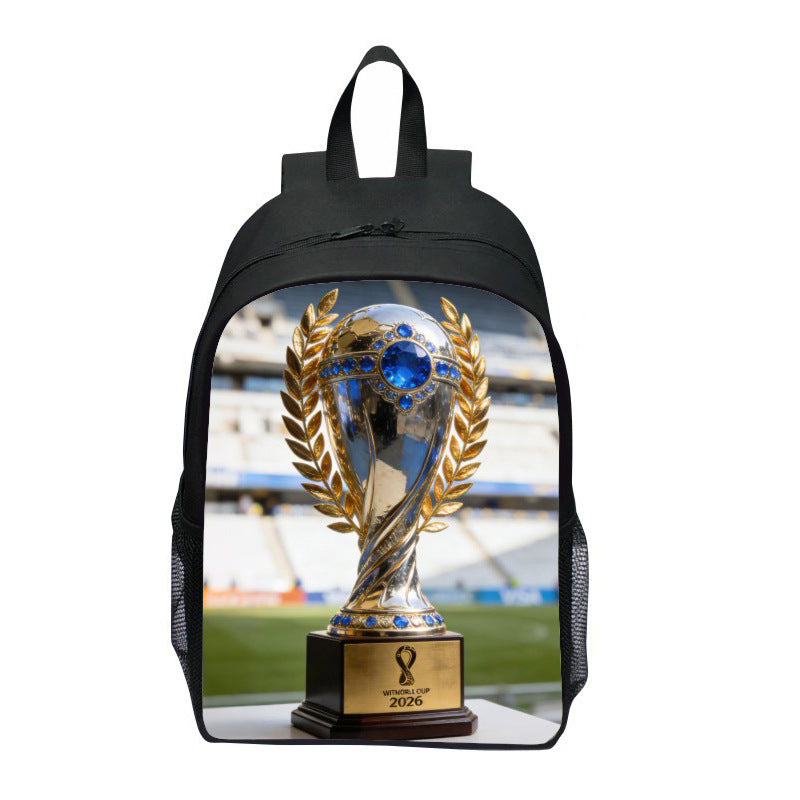 Sporty backpack with Wm trophy design Bowlift