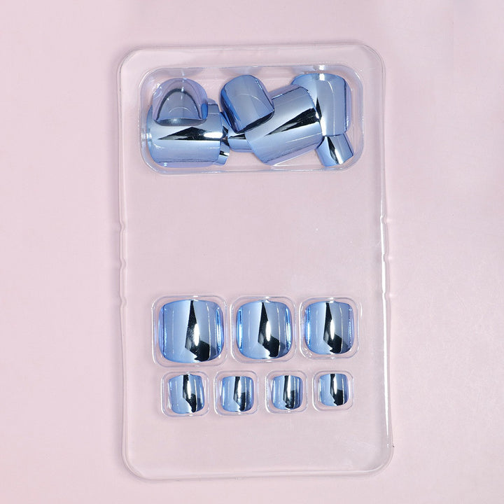 Premium Metallic Press-On Nail Set Bowlift