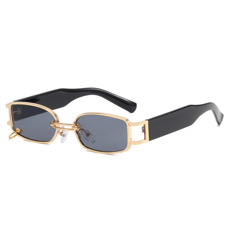 Women's fashionable sunglasses with innovative rectangular design and elegant metal accents Bowlift
