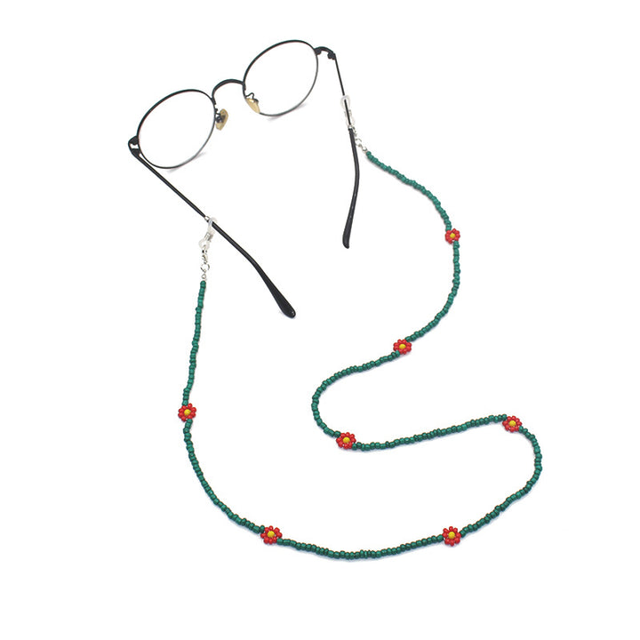 Floral Beaded Eyewear Chain Bowlift