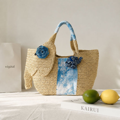 Playful straw bag Bowlift