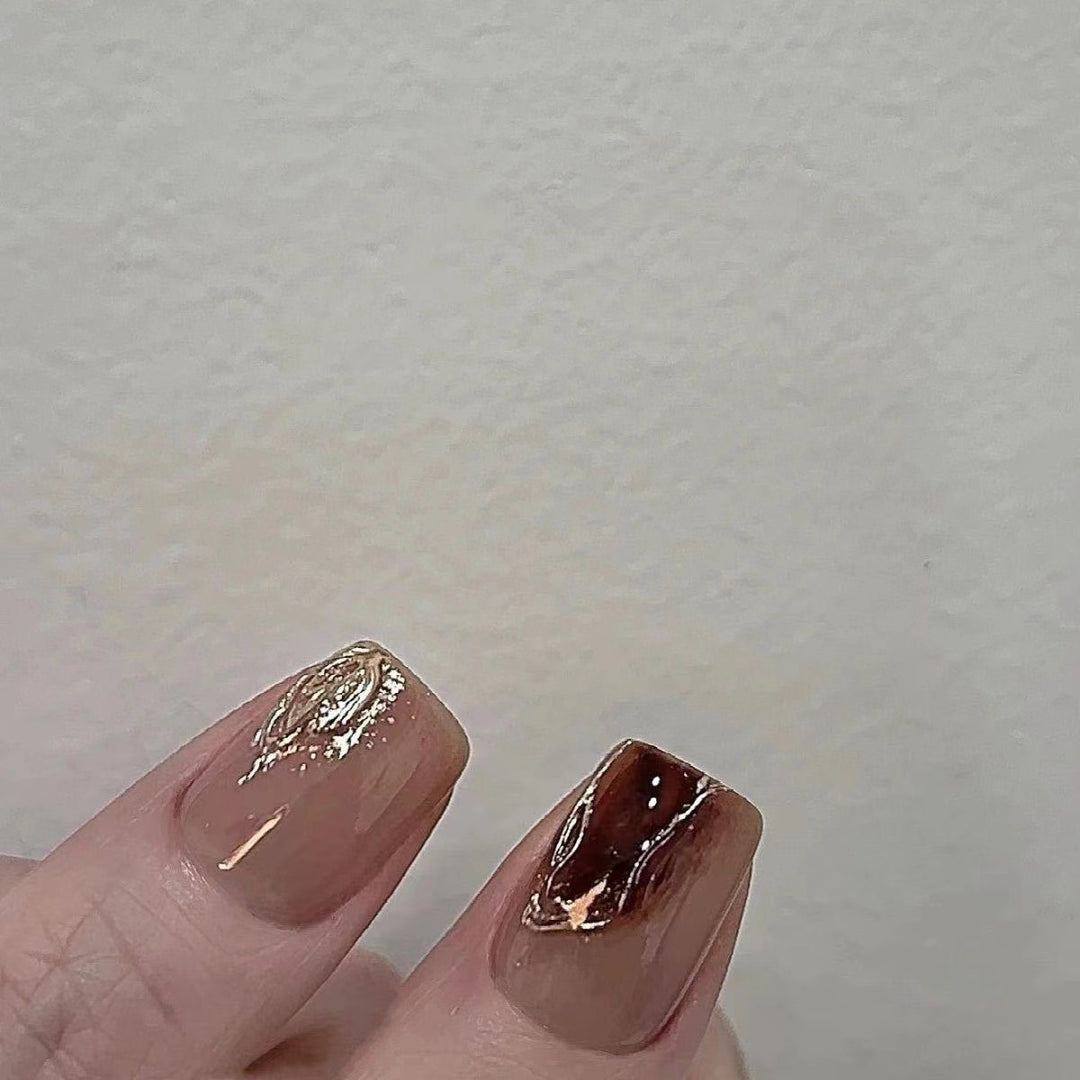 Premium Decorative Press-On Nail Art Set Bowlift
